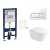 Siko Cenově zvýhodněný závěsný WC set Geberit do lehkých stěn / předstěnová montáž+ WC Glacera Ava GESAVAD50