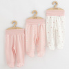 Dojčenské polodupačky New Baby Classic II Holka 3ks ružová, 80 (9-12m)