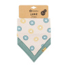 Petite & Mars Podbradník bandana Luke 2 ks 3 m+ Beige Kiwis&Misty/Green