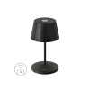 Stolná lampa, čierna keramická Seoul RC V&B Sompex