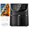 Cosori CP158-AF PREMIUM – 5.5L horkovzdušná fritéza + 5x špíz a gril. rošt, black CP158-AF-RXB