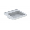 Geberit Selnova Comfort Umývadlo Square, 55x53 cm, bezbariérové, bez otvoru na batériu, bez prepadu, biela 500.787.01.7