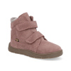 Froddo Dievčenská zimná barefoot obuv ZERU TEX FURRY Dark pink G2110149-6