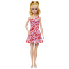 Mattel BRB MODELKA - RUŽOVÉ KVETINOVÉ ŠATY
