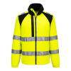 PORTWEST HI-VIS WX2 CD807 ECO / Fleecová reflexná mikina - HV žltá/čierna M