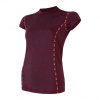 Tričko Sensor Merino Air - Dámske kr. rukáv Port Red S