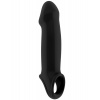 Shots Penis Sleeve with Extension Black - SONO 17