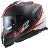 LS2 Helmets LS2 FF800 STORM II NERVE MATT BLACK RED-06 - XXL