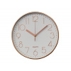 Hodiny nástenné pr.25cm,3D ciferník,PH,sklo,kov RUŽ-ZLA/BÍ