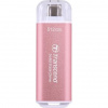 Transcend ESD300P 512GB, External SSD, USB 10Gbps, Type C, 1050MB/R, 950MB/W, růžový TS512GESD300P