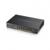 Zyxel GS1920-8HPv2, 10 Port Smart Managed Switch 8x Gigabit Copper and 2x Gigabit dual pers., hybrid mode, 130 Watt PoE, fanless GS1920-8HPV2-EU0101F