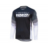 YOKO Motokrosový dres YOKO TWO čierno/bielo/šedé XXL