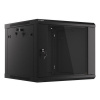 LANBERG RACK CABINET 19” WALL-MOUNT 9U/600X600 (FLAT PACK) V2 BLACK