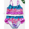 Detské plavky - Dva kusové oblečenie, 134 červená, fialová, ružová, zelená (Super Bikini 134/140 Violet plavky)
