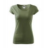 MALFINI PURE 122 / Tričko, dámske - khaki 2XL