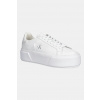 Kožené tenisky Calvin Klein FLATFORM LACE UP LTH MG YW0YW01928 biela EUR 36