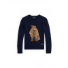 Detský bavlnený sveter Polo Ralph Lauren 313978870001 tmavomodrá 136-142