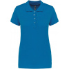KARIBAN VINTAGE K255 / Dámska piqué polokošeľa s krátkym rukávom - tropical blue XXXL