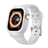 AppleMix Kryt / puzdro pre Apple Watch Ultra 49 mm - celé telo + remienok - odolné - biele