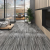vidaXL Podlahové dosky z PVC 5,02 m² 2 mm, samolepiace, pruhované sivé - Sivá - 6684-148478