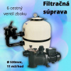Aquashop Bazénová filtračná sada, laminátový filter a čerpadlo, 11 m3/hod, 530 mm
