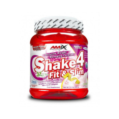 Shake 4 Fit&Slim - Amix barva: shadow, Příchuť: Jahoda, Balení (g): 1000 g
