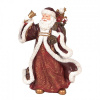 Clayre & Eef Červená vianočná dekorácia Santa Claus s darčekmi - 15*11*20 cm - Clayre & Eef