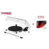 Thorens TD 201 White + Ortofon 2M RED Piano white (Audiofilský gramofón pre náročných poslucháčov so vstavaným PHONO MM predzosilňovačom a prenoskou Ortofon)