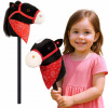 Hobby Horse mäkká hlava koňa, kôň na palici, 68 cm, zvuky cvalu, plyš