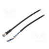 Připojovací kabel M8 PIN 3 přímý Dél 2m zástrčka 1A -10÷80°C