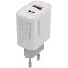 ColorWay CW-CHS037PD-WT, 1x USB a 1x USB-C, 30 W, biela CW-CHS037PD-WT