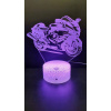 3Dmix 3DL-SL023 – 3D LED nočná lampa - Motocykel (Solar)