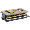 Trisa Hot Stone raclette gril 8 panvíc, nepriľnavý povlak čierna; 7558.4212