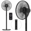 EBERG HYG podlahový ventilátor biely (Stojanový ventilátor HYG, podlahový, tichý, výkonný, 5 lopatiek, do 45 cm XXL)