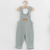 Dojčenské zahradníčky New Baby Luxury clothing Oliver sivé Sivá 74 (6-9m)