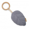 NEW BABY Hryzátko s listami pre deti New Baby Leaf Grey