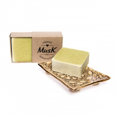 Prírodné soľné mydlo "SOĽNÝ VAVRÍN" - MusK Balenie: papierová krabička MusK