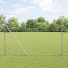 zahrada-XL Plot s stĺpmi Strieborná 1.5 x 10 m Ocel potiahnutá PVC 3352933