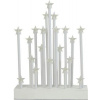 svícen vánoční el.20 svíček LED hvězda dřev.BÍ 22,3x29,5x5cm