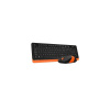 A4tech FG1010 FSTYLER set bezdr. klávesnice + myši, voděodolné provedení, oranžová barva