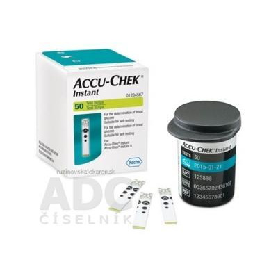 Roche Diabetes Care GmbH. ACCU-CHEK Instant 50 testovacie prúžky do glukomera 1x50 ks