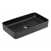 Umývadlo na dosku Slim Black 61 cm