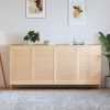 vidaXL Lamelové dvierka na skrinku 4 ks 99,3x59,4 cm, borovicový masív - Hnedá - 51736-6818