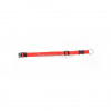 Duvo Obojok DUVO+ Nastaviteľný nylon 40-65 cm/ 25 mm Farba: Červená