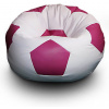 FITMANIA Sedací vak Futbalová LOPTA XXL 450L Vzor: 02 BÍLO-RŮŽOVÁ různé vzory