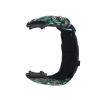 eses Paracord nylon outdoor remienok pre Xiaomi Amazfit T-Rex 3 - Tmavo zelená kamufláž