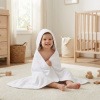 Detská froté osuška s kapucňou New Baby 100x100 cm white biela