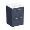Kúpeľňová skrinka s umývadlom Intedoor TRENTA 40 cm modrá marino matná TRE MINI 40 2Z S A9166