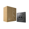 Ethernetová zásuvka bez inteligencie - FIBARO Walli N Ethernet Outlet Anthracite (FGWEEU-021-8)