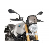 PUIG Plexi na motorku PUIG FRONTAL PLATE 9167C karbónový vzhľad